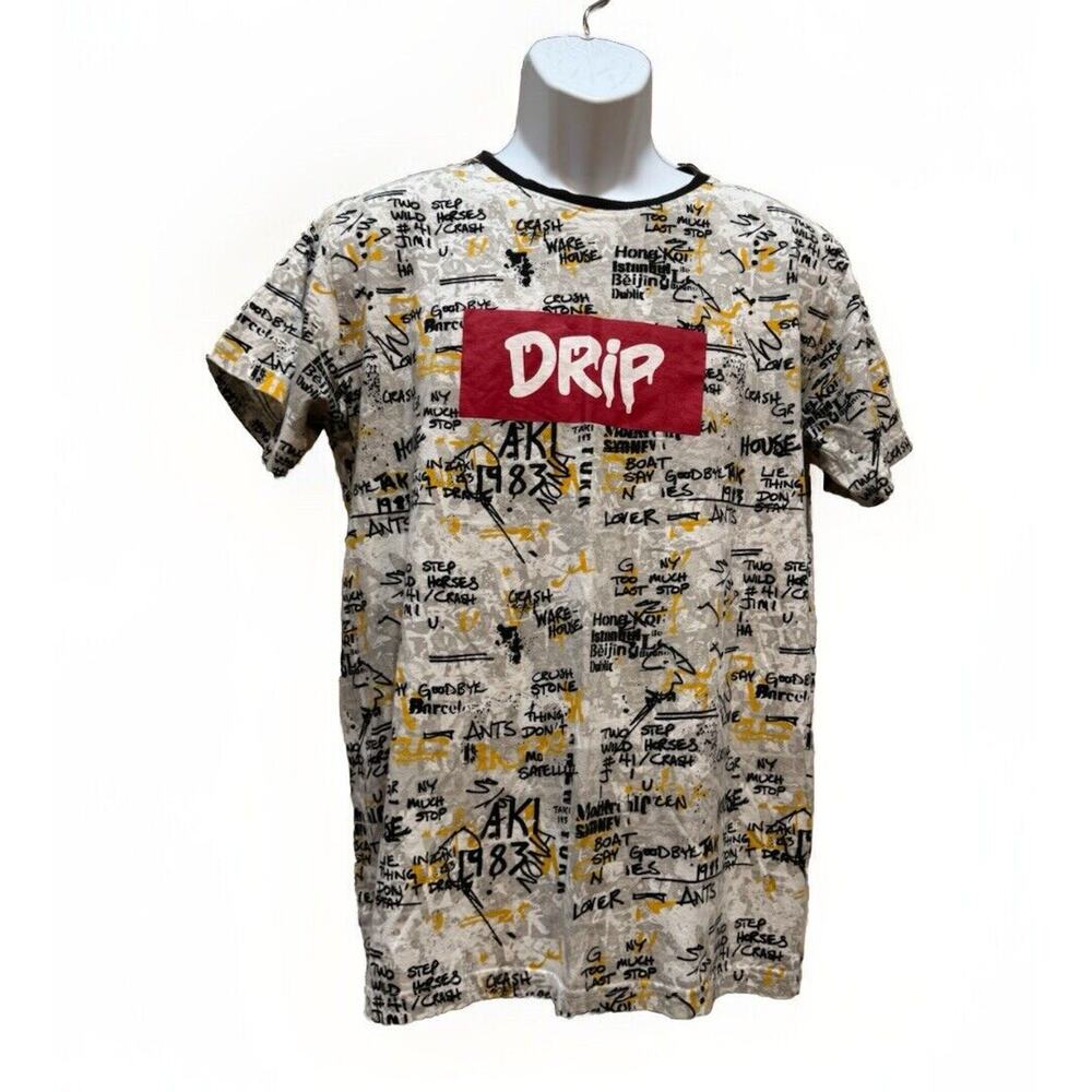Triumph Over Tragedy Shirt Large DRIP Graffiti T-Shirt